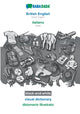 Book cover of: BABADADA black-and-white, British English - italiano, visual dictionary - dizionario illustrato
