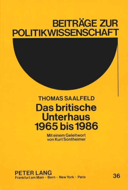 Book cover of: Das britische Unterhaus 1965 bis 1986