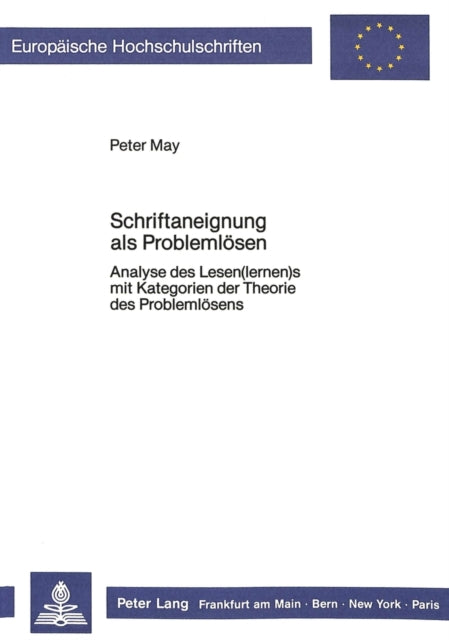 Book cover of: Schriftaneignung als Problemloesen