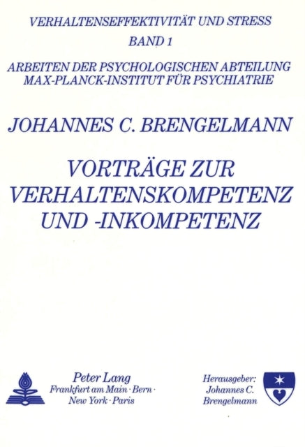 Book cover of: Vortraege zur Verhaltenskompetenz und -inkompetenz