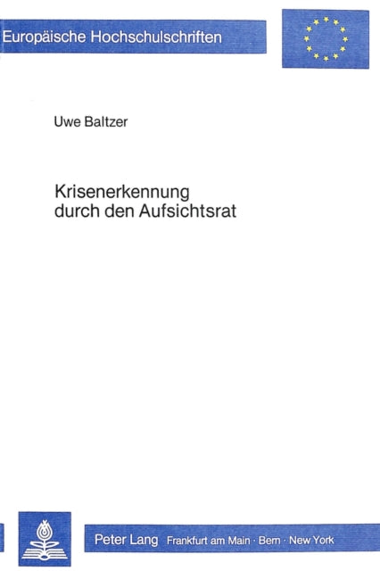 Book cover of: Krisenerkennung durch den Aufsichtsrat