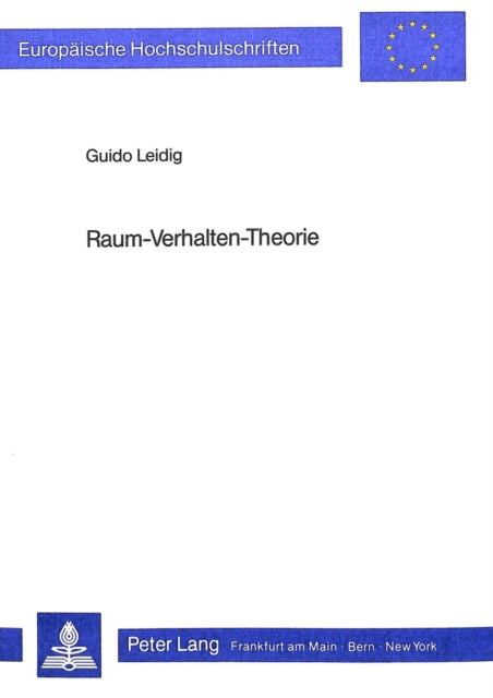 Book cover of: Raum-Verhalten-Theorie
