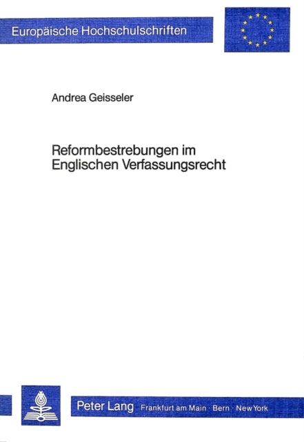 Book cover of: Reformbestrebungen im englischen Verfassungsrecht