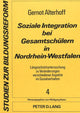 Book cover of: Soziale Integration bei Gesamtschuelern in Nordrhein-Westfalen
