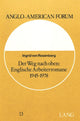 Book cover of: Der Weg nach oben: englische Arbeiterromane 1945-1978