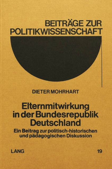 Book cover of: Elternmitwirkung in der Bundesrepublik Deutschland