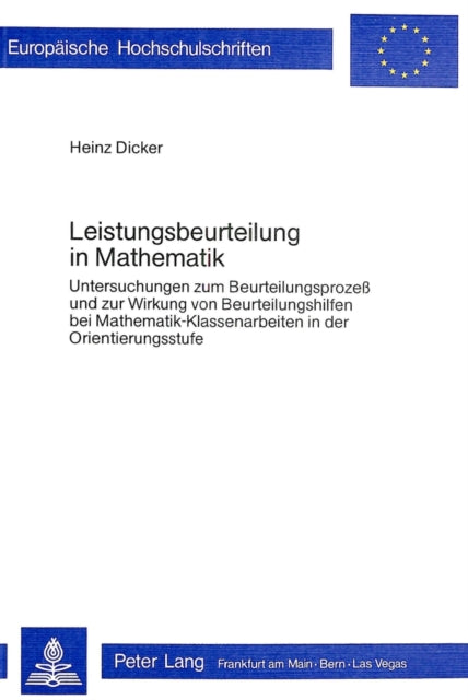 Book cover of: Leistungsbeurteilung in Mathematik