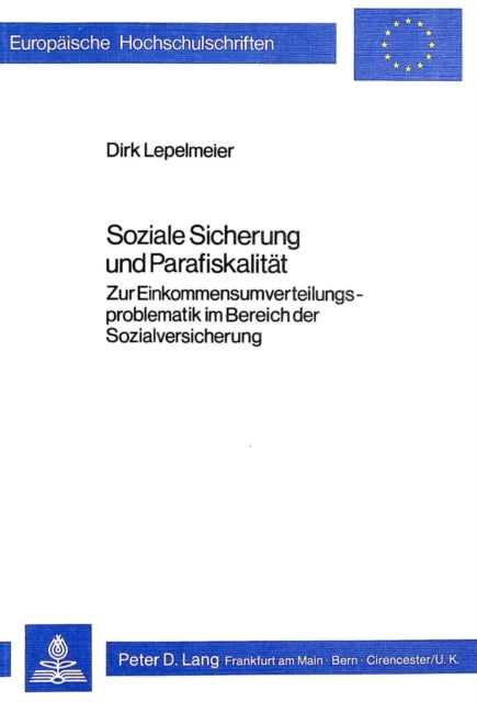 Book cover of: Soziale Sicherung und Parafiskalitaet