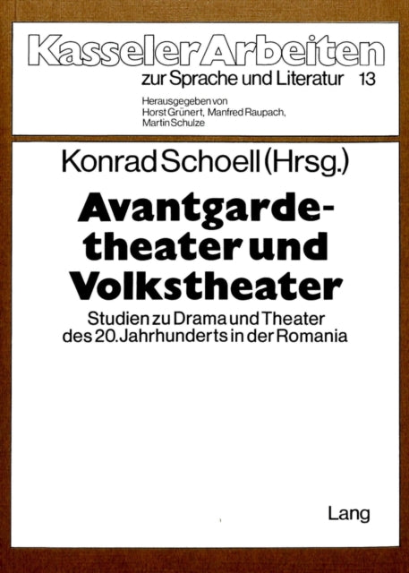 Book cover of: Avantgardetheater und Volkstheater