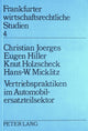Book cover of: Vertriebspraktiken im Automobilersatzsektor