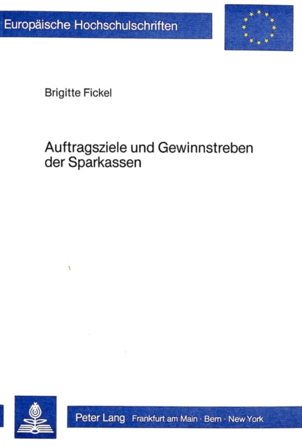 Book cover of: Auftragsziele und Gewinnstreben der Sparkassen