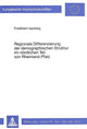 Book cover of: Regionale Differenzierung der demographischen Struktur im noerdlichen Teil von Rheinland-Pfalz