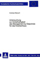 Book cover of: Untersuchung zur Vorteilhaftigkeit des Management by Objectives fuer das Krankenhaus