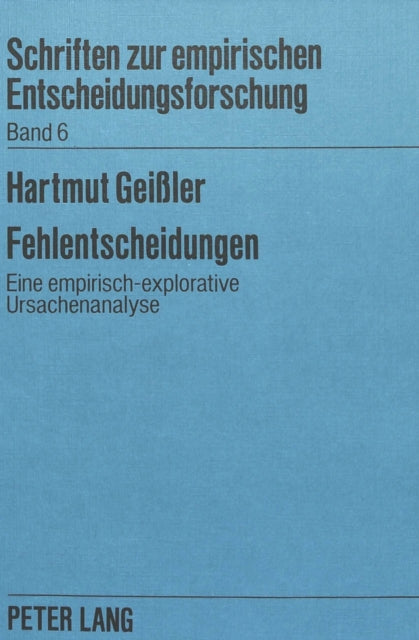 Book cover of: Fehlentscheidungen