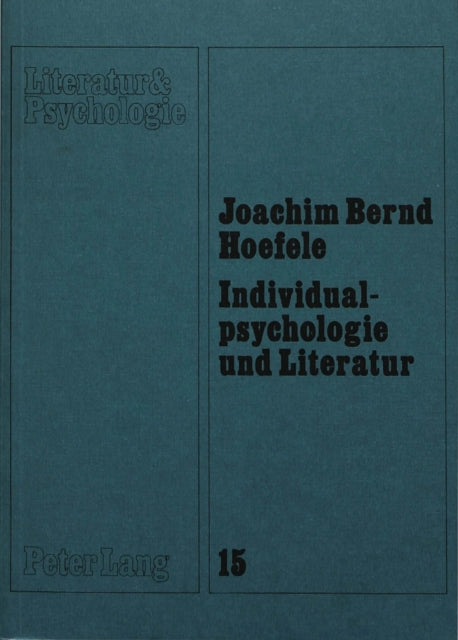 Book cover of: Individualpsychologie und Literatur