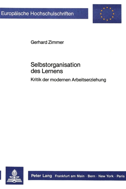 Book cover of: Selbstorganisation des Lernens