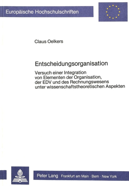Book cover of: Entscheidungsorganisation