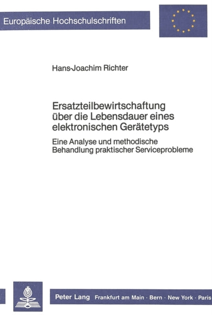 Book cover of: Ersatzteilbewirtschaftung ueber die Lebensdauer eines elektronischen Geraetetyps