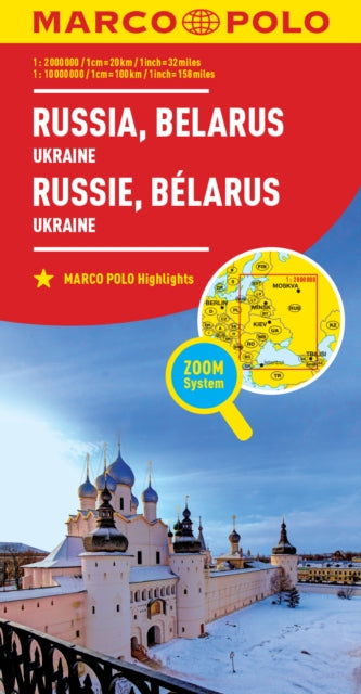 Book cover of: Russia and Belarus Marco Polo Map