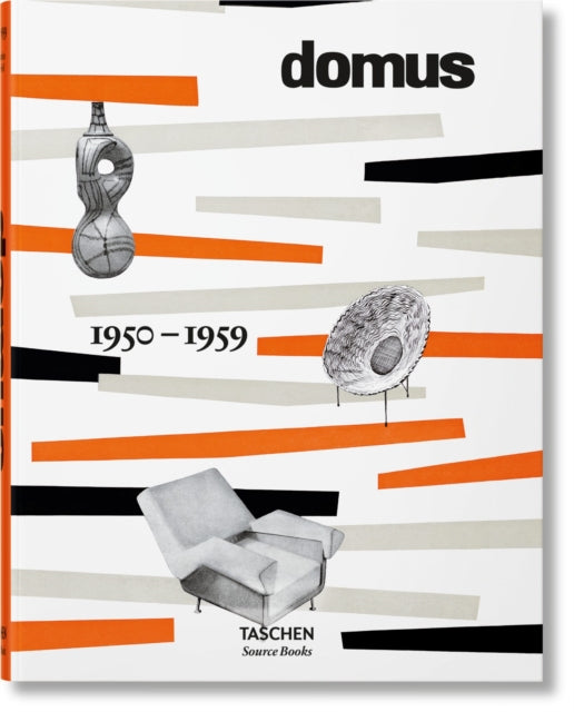 Book cover of: domus 1950–1959. By: Charlotte & Peter Fiell
