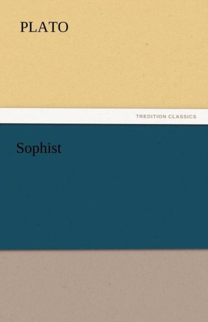 Book cover of: Sophist. By: Πλάτων