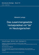Book cover of: Das zusammengesetzte Verbalpraedikat mit "da" im Neubulgarischen