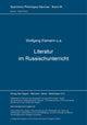 Book cover of: Literatur im Russischunterricht. By: Martina Steiger