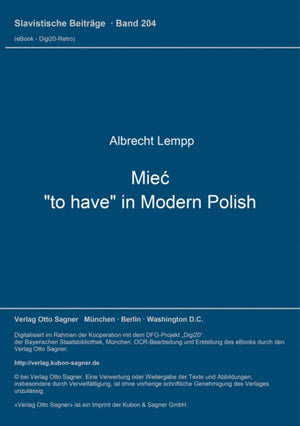 Miec, "to have" in Modern Polish