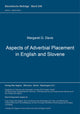 Book cover of: Aspects of Adverbial Placement in English and Slovene