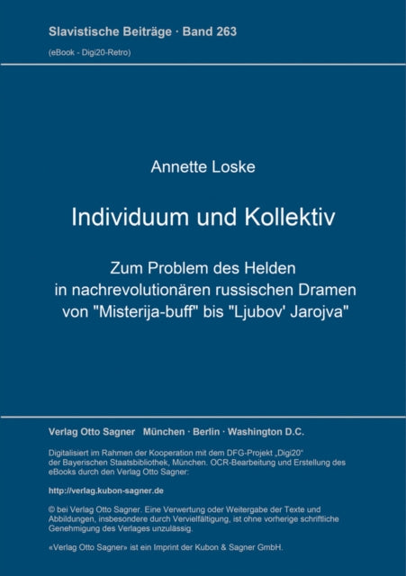 Book cover of: Individuum und Kollektiv