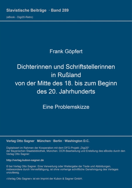 Book cover of: Dichterinnen und Schriftstellerinnen in Ruland von der Mitte des 18. bis zum Beginn des 20. Jahrhunderts