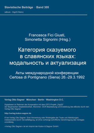 Kategorija skazuemogo v slavjanskich jazykach: Modal'nost' i aktualizacija