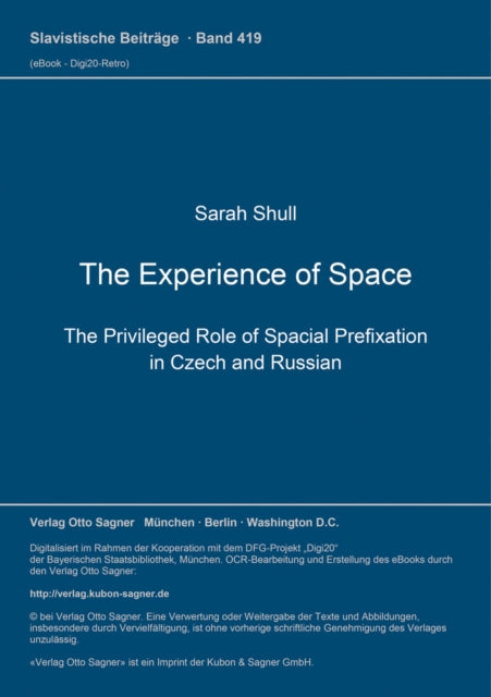 Book cover of: Experience of Space