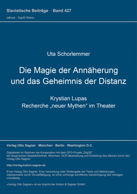 Book cover of: Die Magie der Annaeherung und das Geheimnis der Distanz