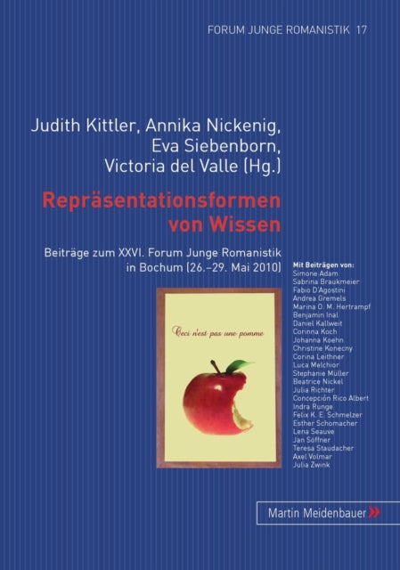 Book cover of: Repraesentationsformen Von Wissen. By: Nachwuchskolloquium der Romanistik (26th 2010 Bochum, Germany)