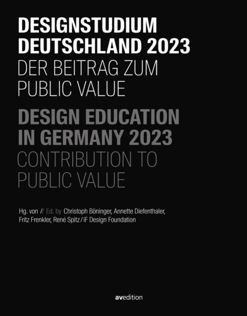 Book cover of: Design Education in Germany 2023. By: Christoph Böninger