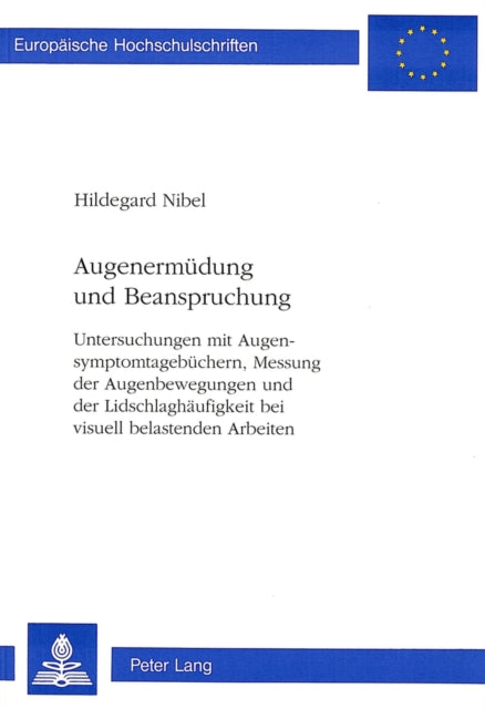 Book cover of: Augenermuedung und Beanspruchung