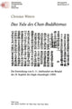Book cover of: Das Yulu des Chan-Buddhismus. By: Christian Wittern