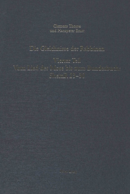 Book cover of: Die Gleichnisse Der Rabbinen. By: Clemens Thoma