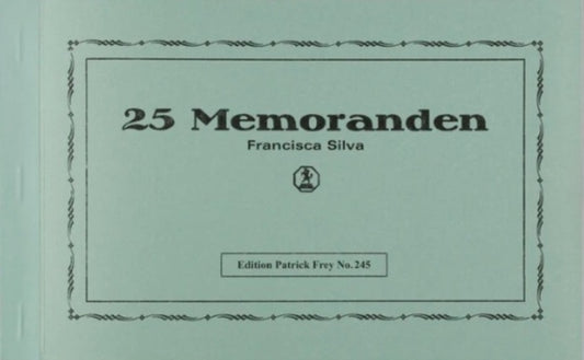 Book cover of: 25 Memoranden. By: Michèle Faguet