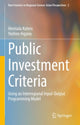 Book cover of: Public Investment Criteria. By: Hirotada Kohno