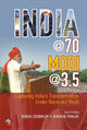 Book cover of: India @ 70, Modi @ 3.5. By: Bibek Debroy