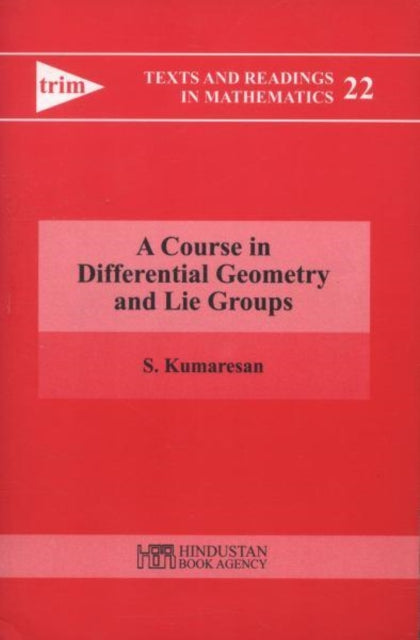 Book cover of: Course in Differential Geometry and Lie Groups
