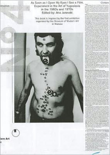Book cover of: As Soon as I Open My Eyes I See a Film – Experiments in Yugoslav art in the 60s and 70s