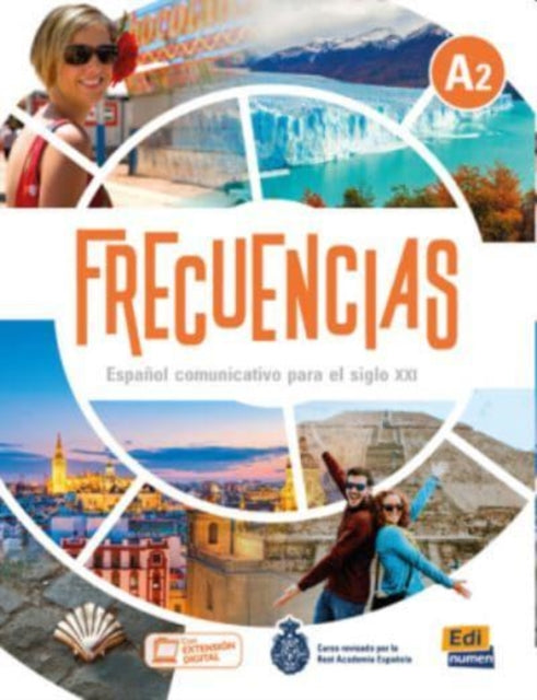 Book cover of: Frecuencias A2: Student Book. By: PAULA CERDEIRA Y CARLOS OLIVA.