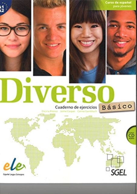 Book cover of: Diverso Basico - Cuaderno de ejercicio + CD (MP3). A1 & A2. By: Encina Alonso, Jaime Corpas, Carina Gambluch