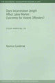 Book cover of: Does Incarceration Length Affect Labor Market Outcomes for Violent Offenders?. By: Rasmus Landersø
