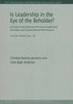 Book cover of: Is Leadership in the Eye of the Beholder?. By: Christian Botcher Jacobsen