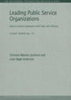 Book cover of: Leading Public Service Organizations. By: Christian Botcher Jacobsen