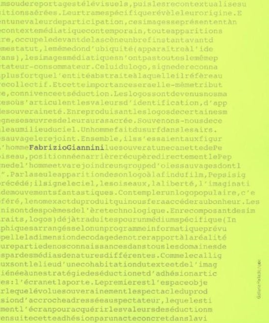 Book cover of: Fabrizio Giannini. By: Giannini Huber